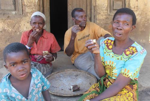 Nkhoma with her familiy