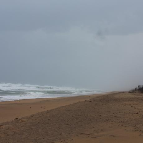 The beach, before Cyclone Fani hits the Puri district