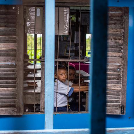 ActionAid is working with schools in Cambodia, training children in both climate-resilient agriculture and alternative livelihoods.