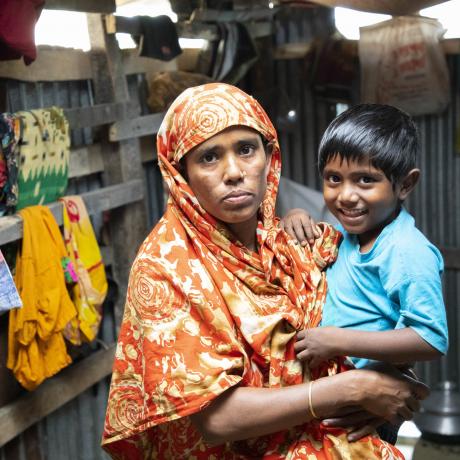 After severe flooding destroyed her house and crops, Kakoli was forced to migrate to Dhaka in order to find work.