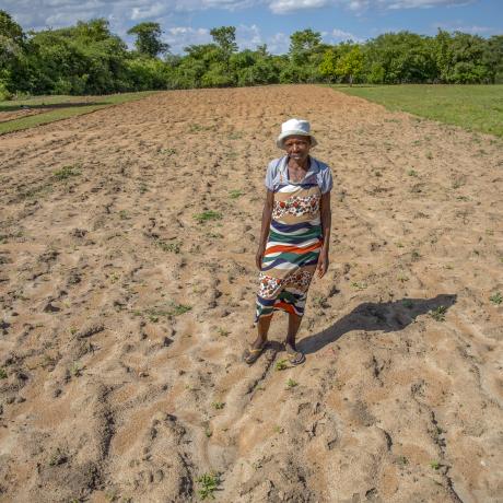 Nelia and her family family faced severe food shortages as a result of droughts in the Makoni District of Zimbabwe