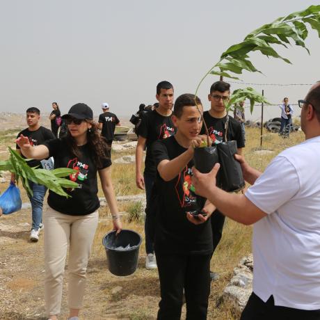 Planting with youths