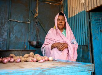 Halwo Ibrahim Mohamed, a farmer, from Ceel-Hume, Somaliland 