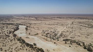 Aerial photograph of Ceel DHeere community , Somaliland 